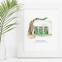 Cannon Green - Watercolor Painting - Charleston, South Carolina - Charleston Painting -downtown