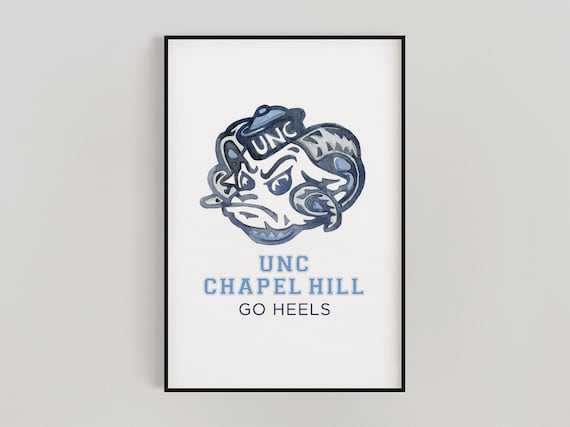 Watercolor University of North Carolina at Chapel Hill UNC Tar