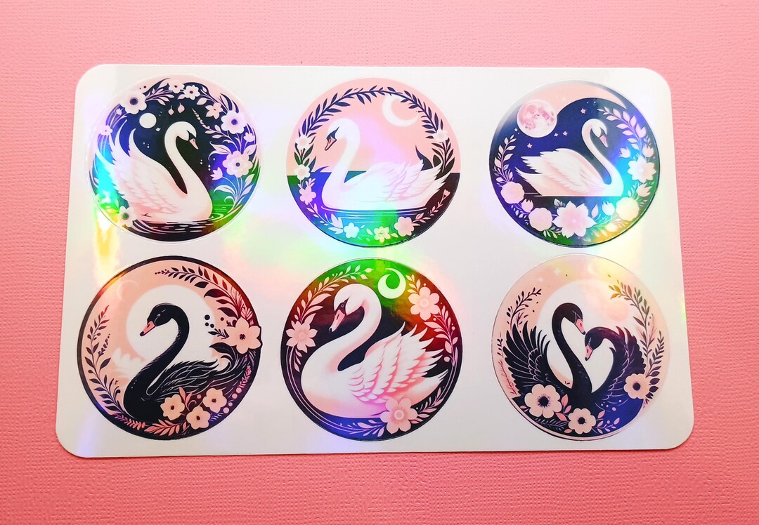 Elegant Swan Stickers Romantic Vision Board Stickers Wedding Bridal - Etsy