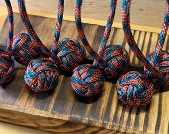 Handmade Paracord Begleri – Fidget Toy (Marble or Steel Core) | Mele Kalikimaka
