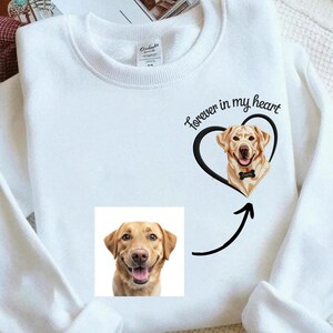 Custom Dog Portrait Embroidered Sweatshirt Custom Pet Hoodie Personalized Pet Face and Pet name Sweatshirt Custom gift Custom photo dog