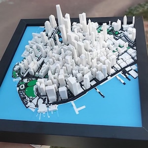 Ville de New York 3D - 20 x 20 cm