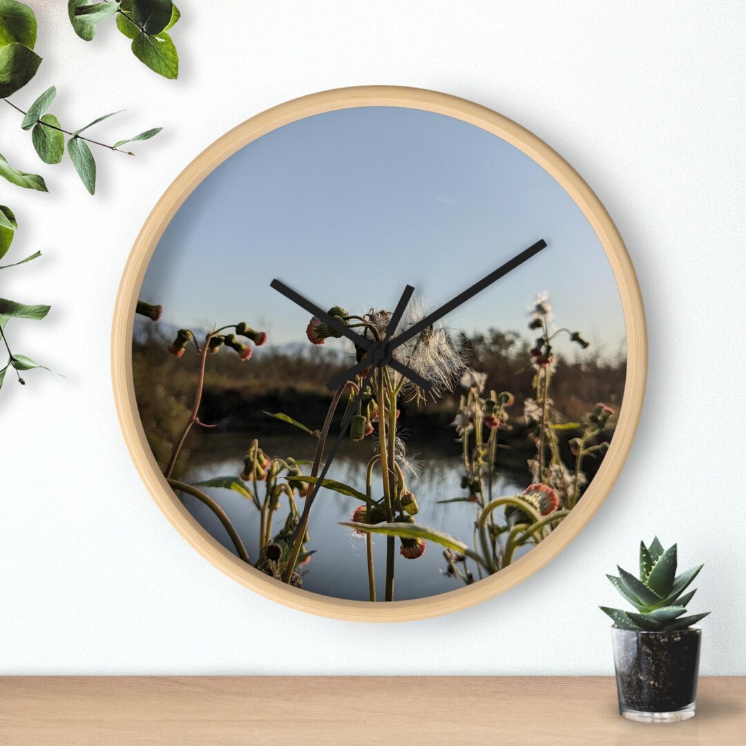 Picture of Nature-inspired Wall Clock | Serene Home Decor, Rustic Wall Art, Gift ...