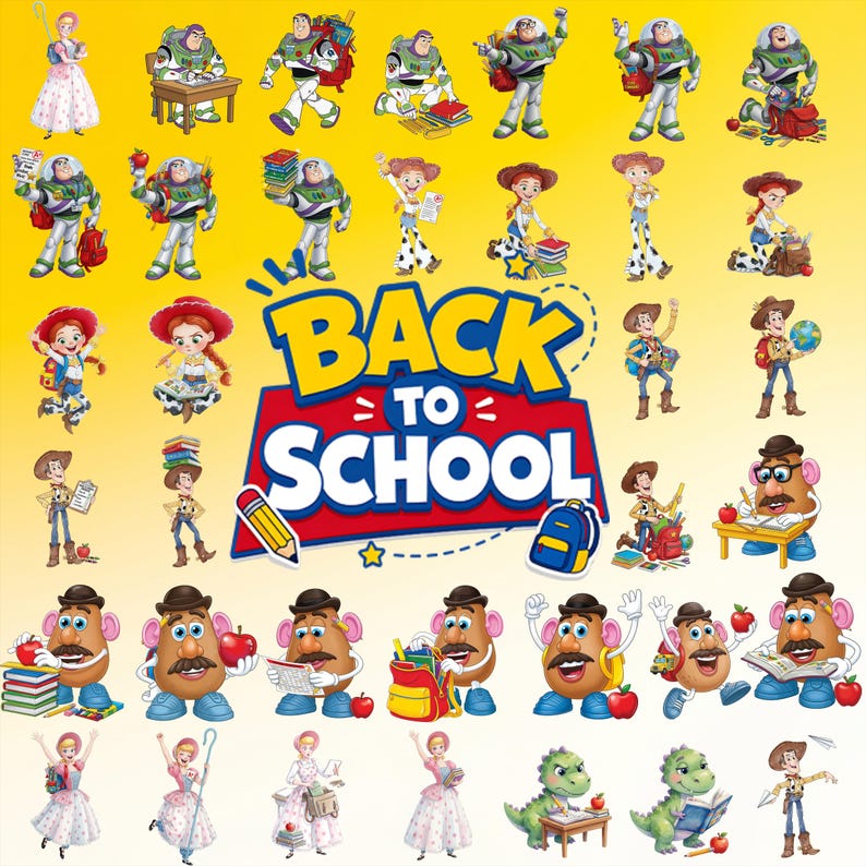 500+New Toy Story 5 PNG Bundle,Buzz Lightyear,Woody Jessie PNG,Alphabet, Toy Story Birthday Shirt Design, Toy Story Clipart-Instant Download image 6