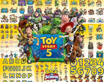 500+New Toy Story 5 PNG Bundle,Buzz Lightyear,Woody Jessie PNG,Alphabet, Toy Story Birthday Shirt Design, Toy Story Clipart-Instant Download