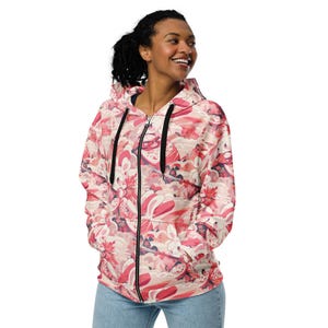 Samurai Bunny Rabbit Unisex zip hoodie - Alt Apparel from Phase B Records