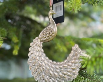 Gold Peacock Tree Decoration