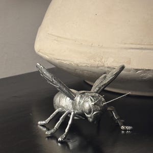 Small Decorative Silver Bee
