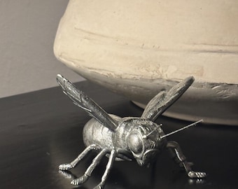 Small Decorative Silver Bee