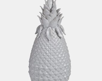 White Ceramic Decorative Pineapple