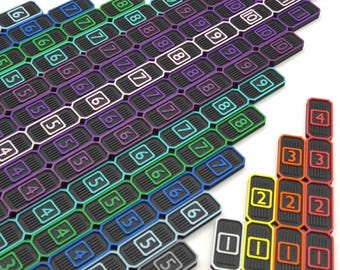 ウォーゲーム用1インチから12インチまでの測定棒