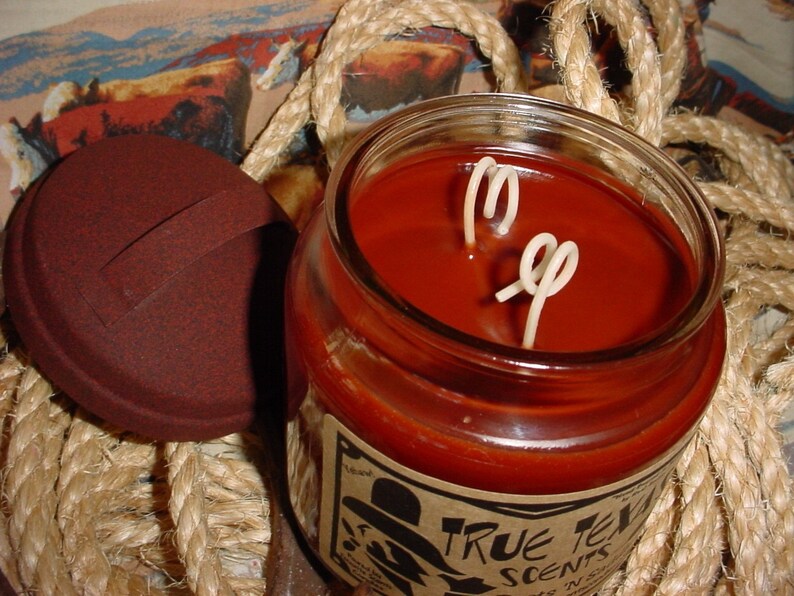16 oz Western Texas Cowboy Style Candle Choose Your Scent Etsy