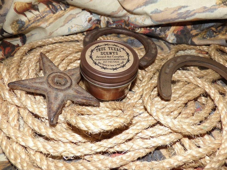 Around the Campfire 4 Oz Western Texas Cowboy Candle Etsy