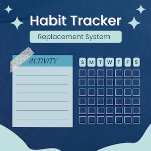Habit Tracker - Replacement System | Self-Help Planner | Addiction Recovery | Daily Routine | Motivation Journal (PDF & Digital)