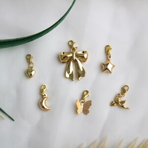 Custom Interchangeable Gold Filled Charms for Charm Necklace; Build Your Own Personalized Charm Bracelet; Demure Collection
