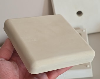 Molde de yeso cuadrado redondeado XL para decoración de paredes – Herramienta geométrica para colada de arcilla