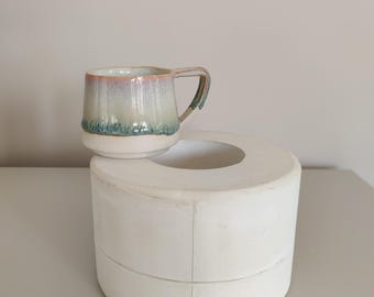 Molde de yeso hecho a mano para tazas de espresso: molde de cerámica para fundición.