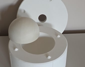 Molde de media esfera para colada de cerámica: forma geométrica de cúpula de yeso para decoración de paredes
