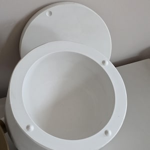 XL Halbkugel-Gipsform – Geometrische Kuppelform für Wanddekoration (14 cm)