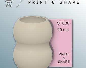 Double-Bulb Pottery Rib: Shaping Tool for Wheel Throwing