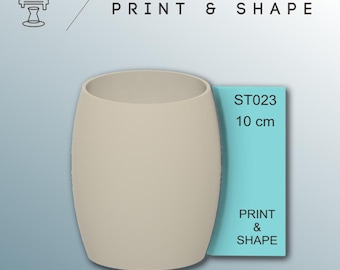 Pottery Rib Tool: Mug Shape Guide, Biodegradable Material