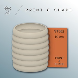 Pottery Mug Shaping Tool: Modern Ceramic Rib, Clay texturing tool
