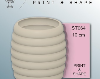 Pottery Mug Shaping Tool: Modern Ceramic Rib, Clay texturing tool