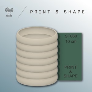 Pottery Mug Shaping Tool: Modern Ceramic Rib, Clay texturing tool