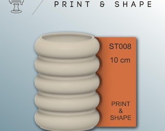 Pottery Rib Tool: Biodegradable Plastic Shape Guide
