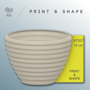 Pottery Rib Tool: Ribbed Cup & Bowl Shaper