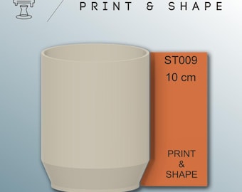 Pottery Mug Shaping Rib: Biodegradable Clay Tool