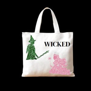 Handmade Wicked Elphaba and Glinda Tote Bag