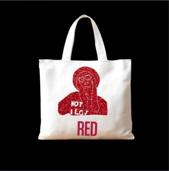 Handmade Taylor Swift Red Tote Bag