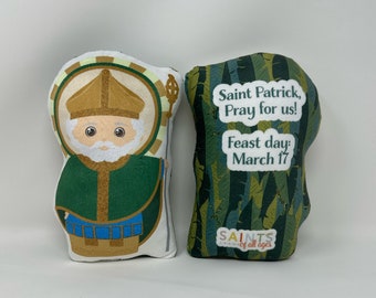 Saint Patrick Stuffed Doll. Saint Gift. Easter Gift. Baptism. Catholic Baby Gift. Patrick Gift. Saint Patrick Doll. Patrick Gift.