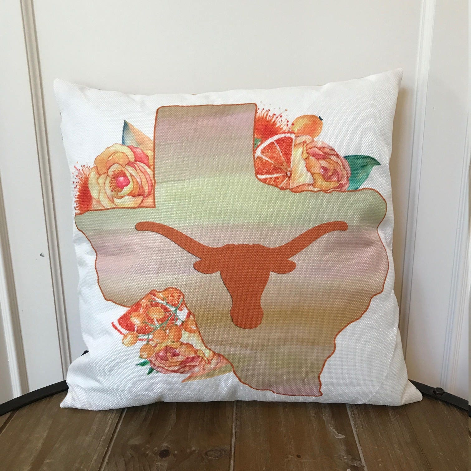 Texas Longhorns Pillow Cover. Football Texas Longhorns Pillow Cover. Football