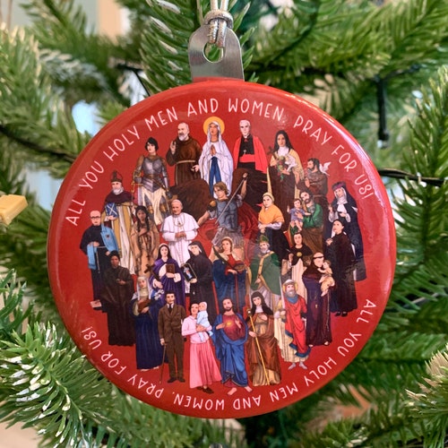 Catholic Saints Christmas Ornament. Baptism Gift. Mary St. - Etsy