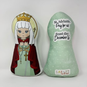 St. Adelaide Stuffed Saint Doll. Saint Gift. Easter Gift. Baptism. Catholic Baby Gift. Saint Adelaide Gift. St Adelaide Doll.