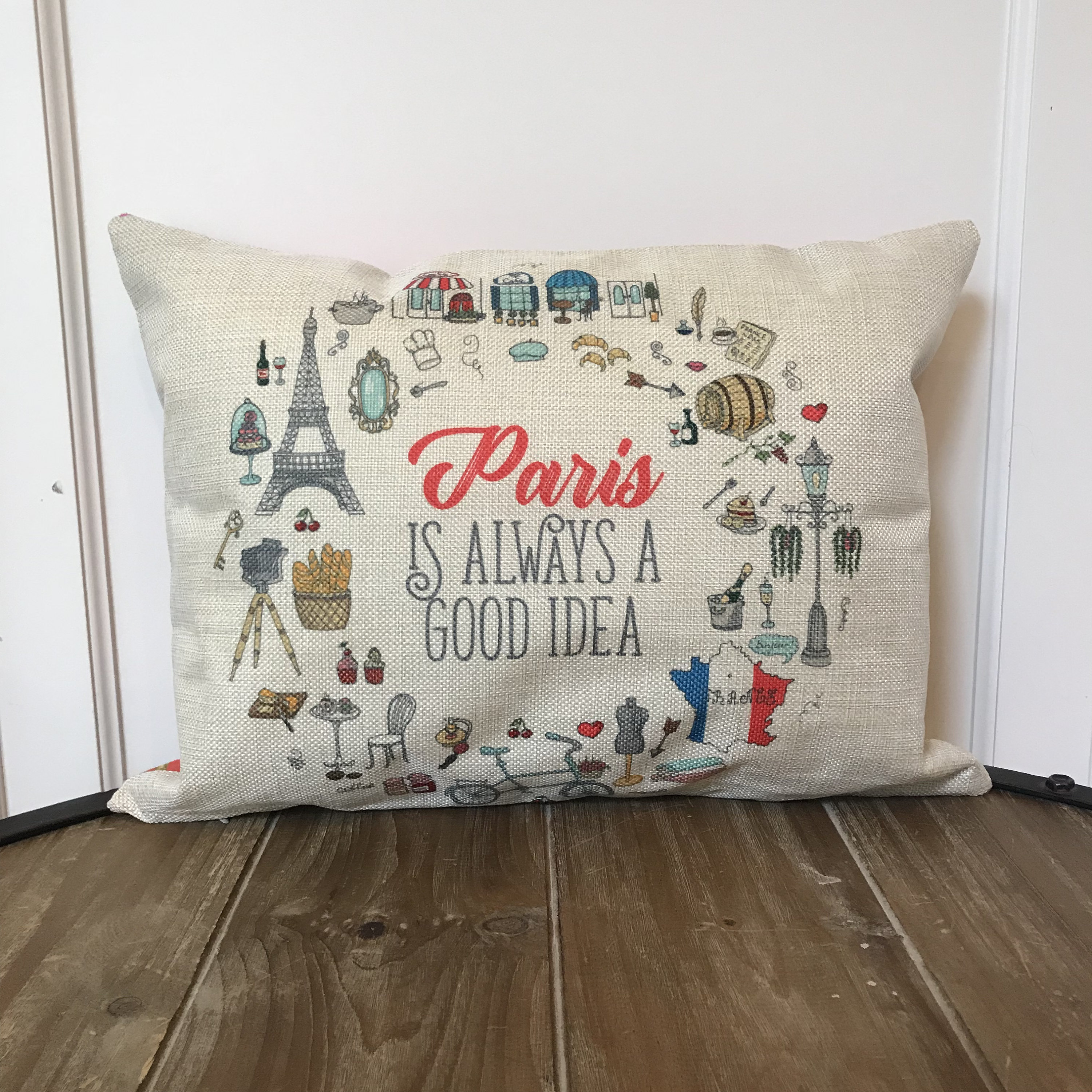Paris Pillow Paris Is Always A Good Idea Pillow Audrey Etsy