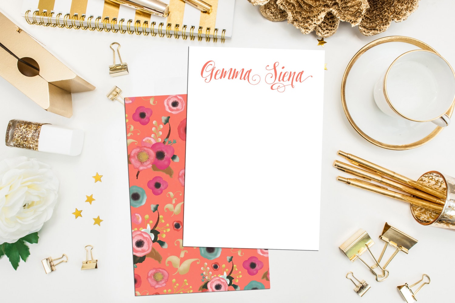 Customized Stationery Cards. Personal Stationery. Custom notecard. Gift