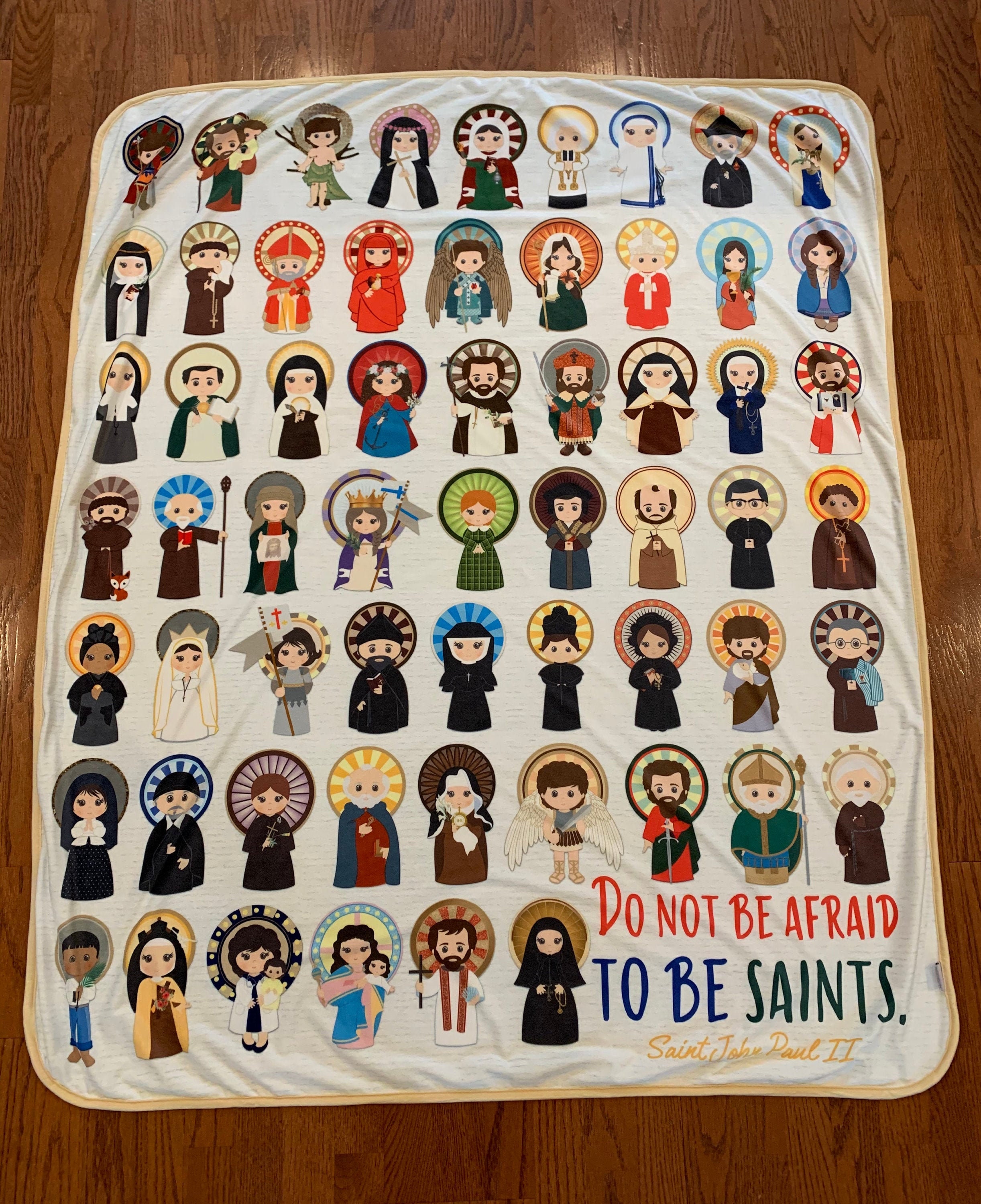 Do not be afraid to be Saints Ultra soft throw Blanket. Saints Prayer