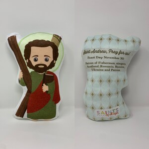 Saint Andrew Stuffed Doll. Saint Gift. Easter Gift. Baptism. Catholic Baby Gift. Saint Andrew Gift. Saint Andrew Doll. Saint Andrew stuffed