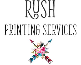 RUSH PRINT SERVICES. 4X6 and 5x7 Cards & Postcard Printing. 5x7 Invitation Printing. Add to Digital Design.