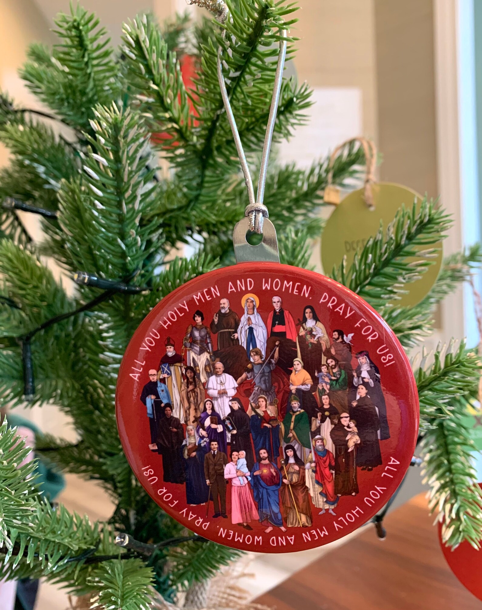 Catholic Saints Christmas Ornament 2. Baptism Gift. Mary St. - Etsy