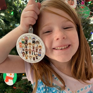 Catholic Saints Christmas Ornament. Baptism Gift. Mary, St. Michael ...