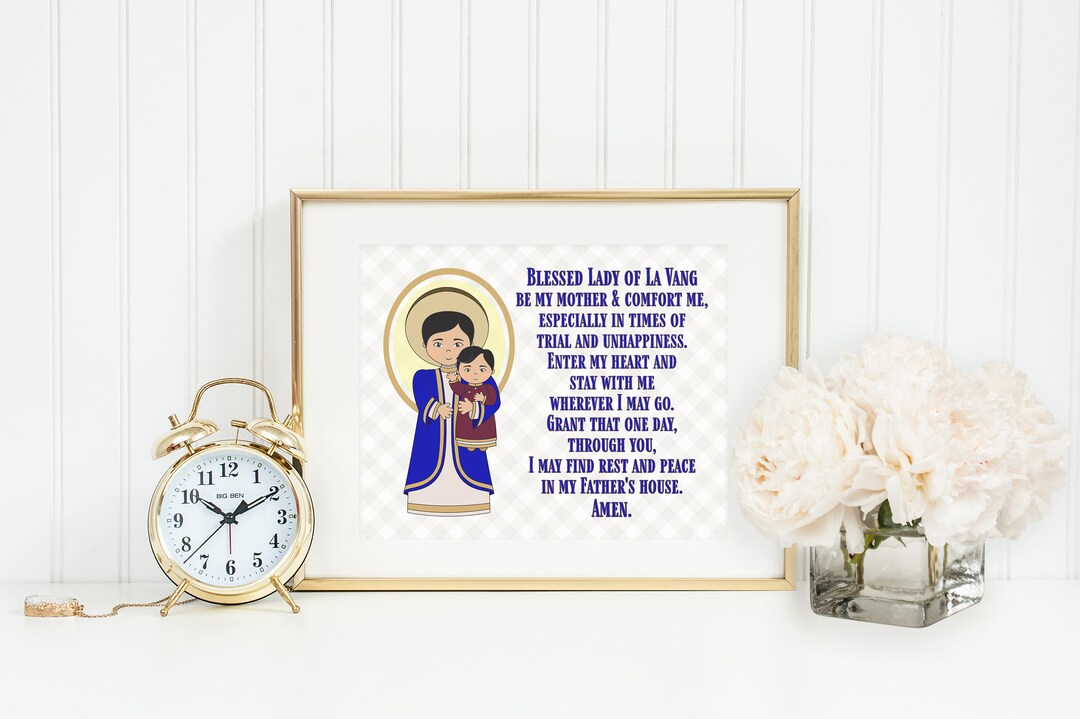 Our Lady of La Vang Poster Print. Our Lady Wall Art Poster. Nursery Art ...
