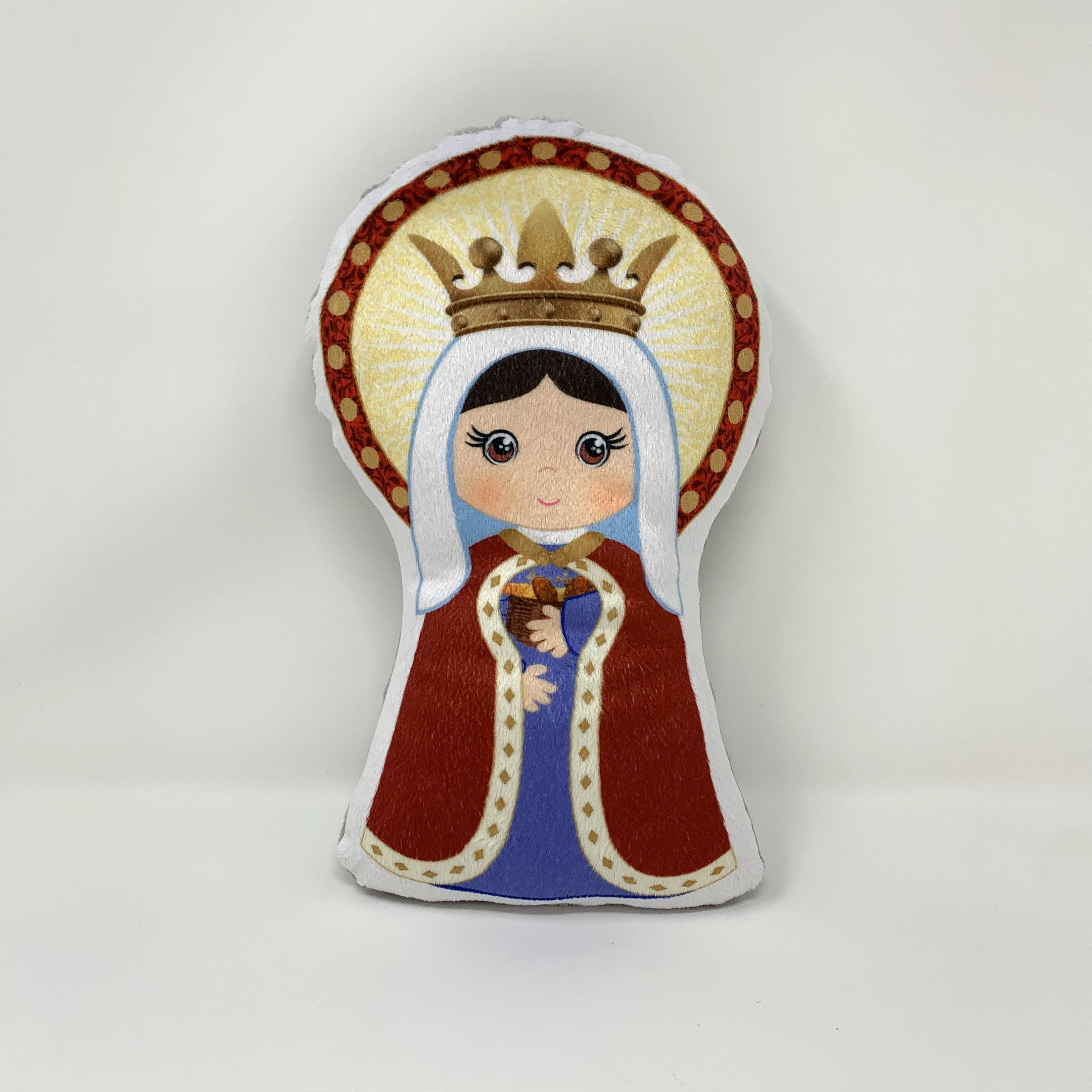 St. Elizabeth of Hungary Stuffed Saint Doll. Saint Gift. Baptism