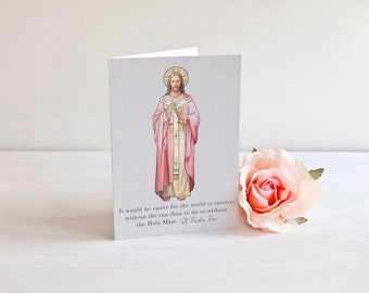 Mass Offering Folded Note Cards. Jesus with Eucharist folded Notecard. Catholic gift. Your intentions have been offered up. Catholic Mass