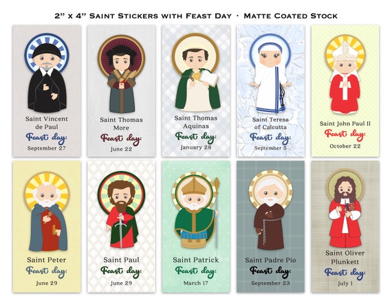 Catholic Stickers Advent Lot of 12 Size 10 x 6 in Backer Card 8 x 6 in  sheet