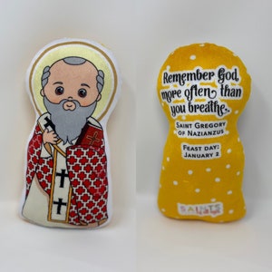 Saint Gregory Stuffed Doll. Saint Gift. Easter Gift. Baptism. Catholic Baby Gift. Gregory Gift. Gregory Children&#39;s Doll. Saint Gregory
