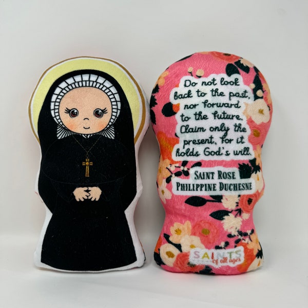 St. Rose Philippine Duchesne Stuffed Saint Doll. Saint Gift. Easter Gift. Baptism. Catholic Baby Gift. Saint Rose Gift. St. Rose Children's